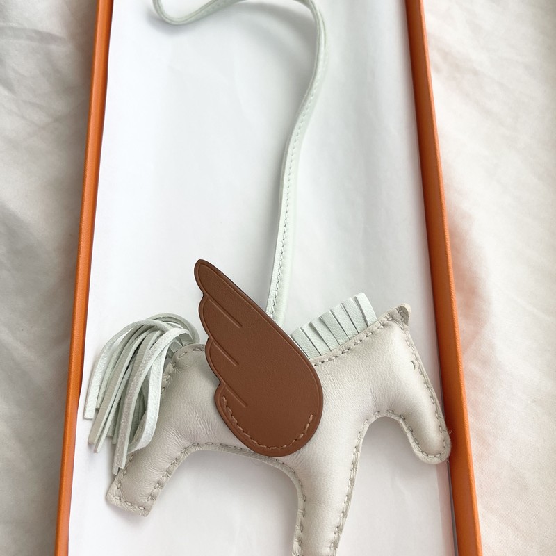 Hermès Rodeo Pégase PM Milo Lambskin Winged Horse Bag Charm